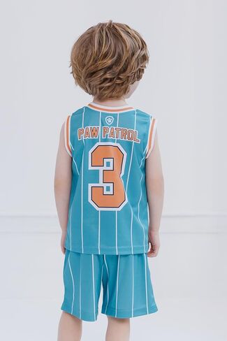 مجموعة ملابس رياضية من Paw Patrol Chase Marshall Rubble Mesh Jersey Tank Top وشورت كرة السلة للأطفال الصغار إلى الأطفال الصغار in Kuwait