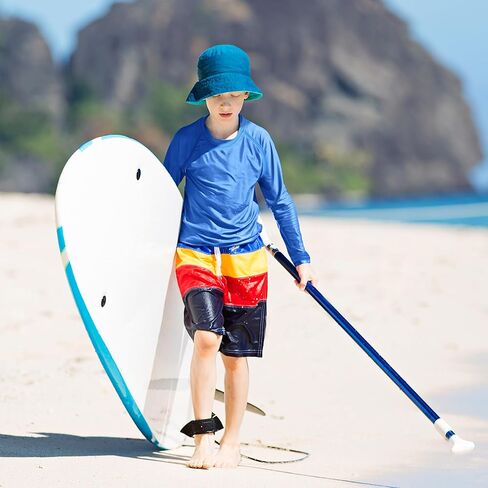Cooraby 3 Pack Boys Swim Shirt UPF 50+ Long-Sleeve Rashguards Sun Protective Quick Dry Outdoor Shirt in Kuwait
