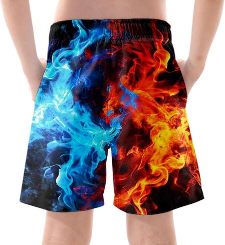ALISISTER Boys Swim Trunks with Compression Liner with Pockets Bathing Suit 2-20 Years Old in Kuwait