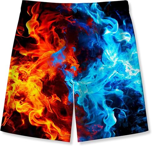 ALISISTER Boys Swim Trunks with Compression Liner with Pockets Bathing Suit 2-20 Years Old in Kuwait