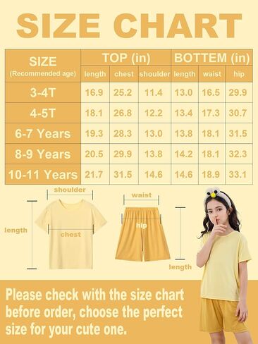 طقم بيجامة مودال للفتيات من DIPUG ملابس نوم بأكمام قصيرة للفتيات in Kuwait