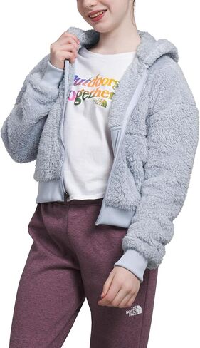 THE NORTH FACE Girls' Suave Oso Fleece Full-Zip Hooded Jacket in Saudi Arabia