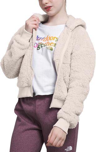 THE NORTH FACE Girls' Suave Oso Fleece Full-Zip Hooded Jacket in Kuwait