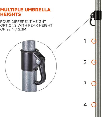 Ergodyne SHAX 6100 Lightweight Industrial Umbrella in Saudi Arabia