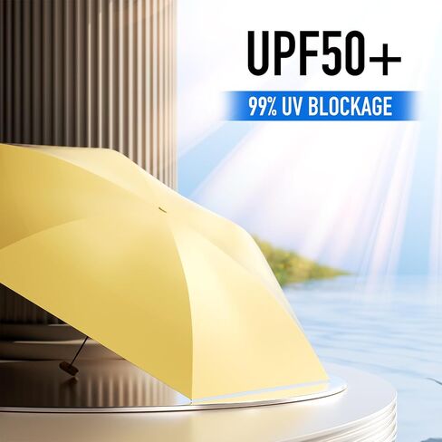 Travel Mini Compact Umbrella,Umbrellas for Sun&Rain,UV protection umbrella,Small&Lightweight,Umbrella for Girls and Women,With umbrella purse in Saudi Arabia