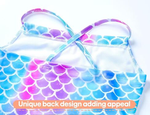 Girls Swimsuit One Piece Halter Bathing Suit Colorful Print Kids Summer Beach Sport Swimwear for 4-12 Years Old in Kuwait