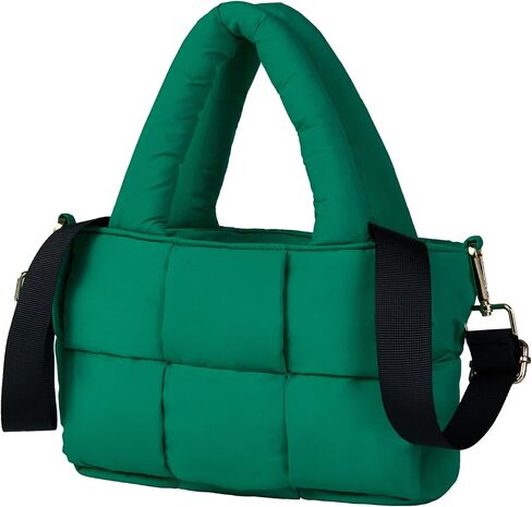 NAARIIAN Puffer Tote Bag Small Women's Satchel handbag Cross body Shoulder bag Woven Puffy Purse in Saudi Arabia