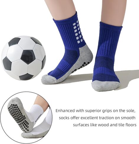 Boys Soccer Socks Athletic Socks Sports Socks Hospital Grip Soccer Socks For Boys Girls in Saudi Arabia