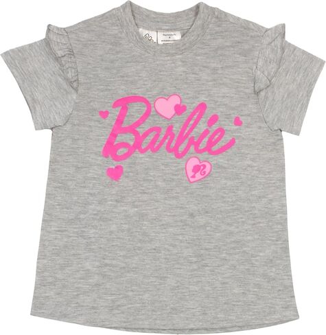 Barbie Girls Short Sleeve T-Shirt & Leggings Set, Short Sleeve Tee and Leggins 2 Piece Set for Girls in Saudi Arabia
