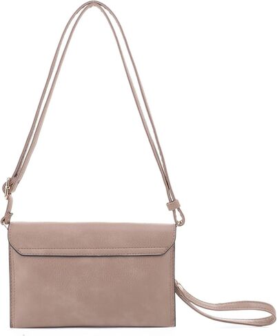 Isabelle Multifunctional Women's Envelope Style Crossbody Wallet Clutch with Turn Lock and Zipper Closure in Saudi Arabia