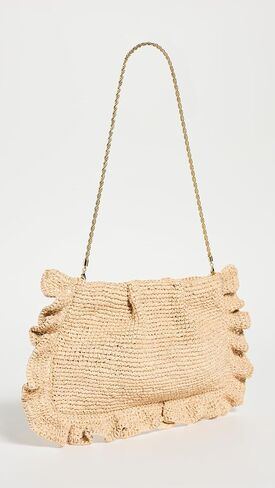 Loeffler Randall Women's Mavis Ruffle Trim Flat Clutch in Saudi Arabia