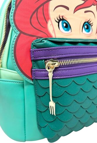 حقيبة كتف نسائية بحزام مزدوج من Loungefly Disney The Little Mermaid Ariel Cosplay in Kuwait