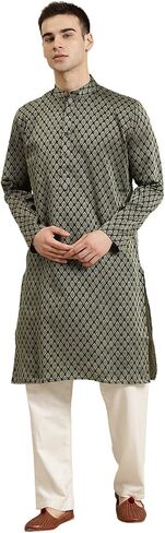Sojanya (Since 1958, Men's Jacquard Silk Self Design Only Kurta in Saudi Arabia