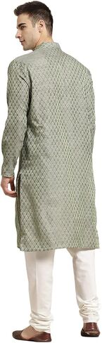 Sojanya (Since 1958, Men's Jacquard Silk Self Design Only Kurta in Saudi Arabia