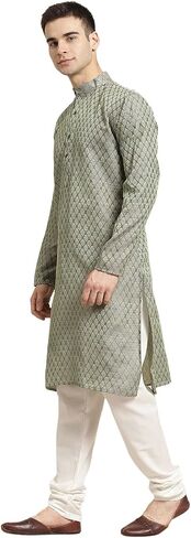 Sojanya (Since 1958, Men's Jacquard Silk Self Design Only Kurta in Saudi Arabia