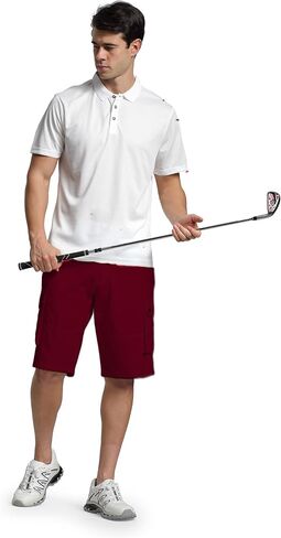 Men's Cargo Shorts Relaxed Fit Below Knee Length Hiking Shorts with 6 Pockets in Saudi Arabia
