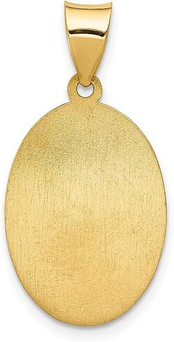 14k Yellow Gold Saint Anthony Medal Necklace Charm Pendant Religious Patron St Fine Jewelry For Women Gifts For Her in Saudi Arabia