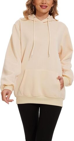 Womens Hoodies Pullover Unisex Jogger Casual Sweatshirt Long Sleeve Pockets Fashion Fall Winter Clothes in Saudi Arabia