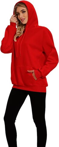 Womens Hoodies Pullover Unisex Jogger Casual Sweatshirt Long Sleeve Pockets Fashion Fall Winter Clothes in Saudi Arabia
