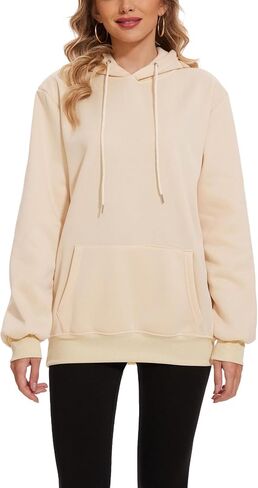 Womens Hoodies Pullover Unisex Jogger Casual Sweatshirt Long Sleeve Pockets Fashion Fall Winter Clothes in Saudi Arabia