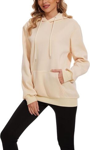 Womens Hoodies Pullover Unisex Jogger Casual Sweatshirt Long Sleeve Pockets Fashion Fall Winter Clothes in Saudi Arabia