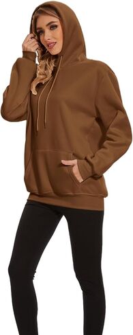 Womens Hoodies Pullover Unisex Jogger Casual Sweatshirt Long Sleeve Pockets Fashion Fall Winter Clothes in Saudi Arabia