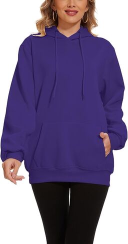Womens Hoodies Pullover Unisex Jogger Casual Sweatshirt Long Sleeve Pockets Fashion Fall Winter Clothes in Saudi Arabia