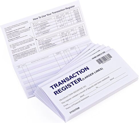 6PCS Larger Lines Check registers for Personal Checkbook in Kuwait