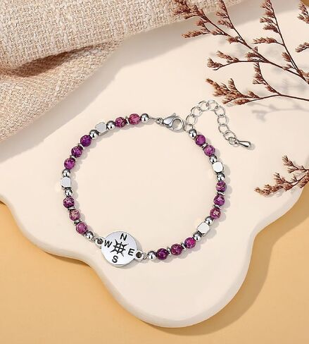 2024 Graduation Gifts for Her Girls Women, Tiny Gemstone Graduation Bracelet with Unique Cap Gift Box as High School College Kindergarten 5th 8th Grade Graduation Gifts in Saudi Arabia