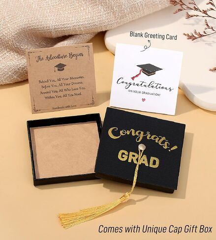 2024 Graduation Gifts for Her Girls Women, Tiny Gemstone Graduation Bracelet with Unique Cap Gift Box as High School College Kindergarten 5th 8th Grade Graduation Gifts in Saudi Arabia