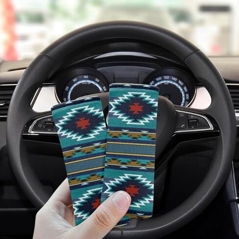 BIGCARJOB العلم الأمريكي الأمتعة مقبض التفاف قبضة، 2 حزمة النيوبرين حقيبة مقبض عربة غطاء حماية كم، اكسسوارات السفر حقيبة معرف الأمتعة مقبض يلتف استبدال in Saudi Arabia