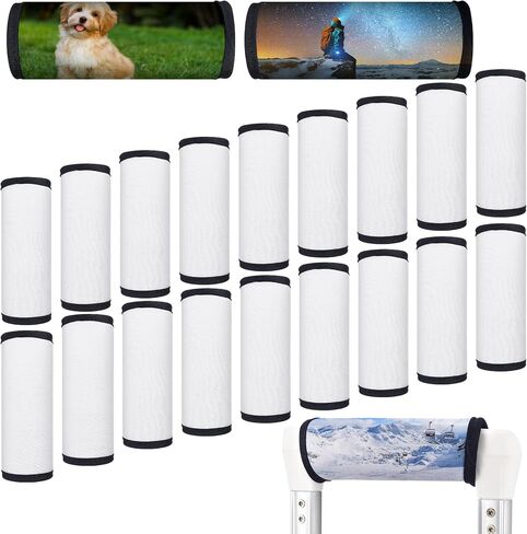 Sublimation Luggage Handle Wrap Bulk Personalized Luggage Handle Wrap for Travel Cute Luggage Tag Identifiers Marker Travel Accessories(20 Pcs) in Saudi Arabia