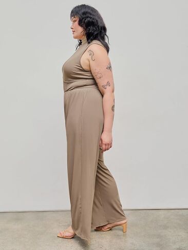 Wide Leg, Sleeveless, Jumpsuit for Women, Plus Size, Curvy in Saudi Arabia