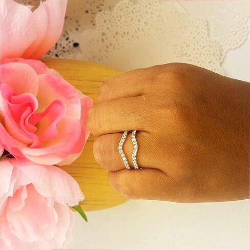 مجموعة Dazzlingrock 1.60 قيراط مكعب مستدير من الزركونيا خاتم محسن لحفلات الزفاف للنساء من الذهب الصلب عيار 14 قيراط in Saudi Arabia