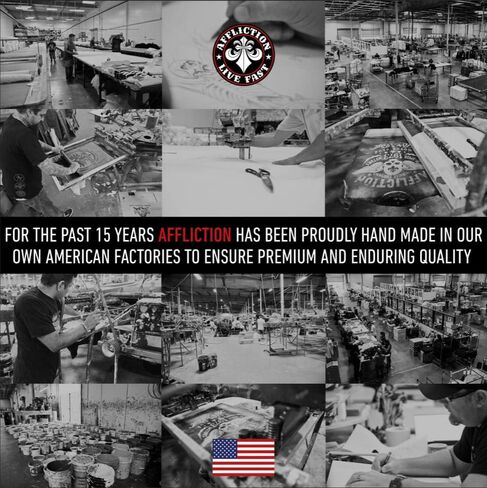 تي شيرت رجالي من Affliction American Customs Legacy لسائقي الدراجات النارية ومحبي الدراجات النارية in Kuwait