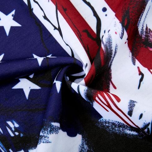 Mens USA Flag Stars and Stripes 4th of July Tank Tops Retro Muscle 1776 Sleeveless Shirt in Kuwait