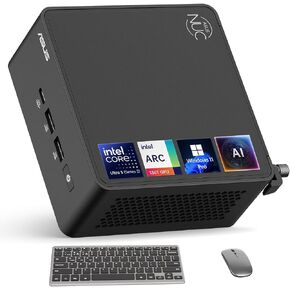 ASUS NUC 15 Pro Mini Computers, Intel Series 2 Ultra 5 225H (14C/14T, Up to 4.9GHz), Small PC 16GB DDR5 RAM, 512GB PCIe SSD, Win 11 Pro, Intel Arc 130T GPU, Thunderbolt 4, WiFi 7, 8K HDR, VESA Mount in Kuwait