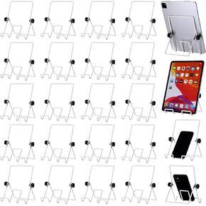 24 Pieces Easel Stand Display Stand Plate Holder Display Stand Foldable Picture Frame Stand Adjustable Small Easels for Display Book Stand for Displaying Photos Plates Cookbooks Tabletop Art, Black in Kuwait