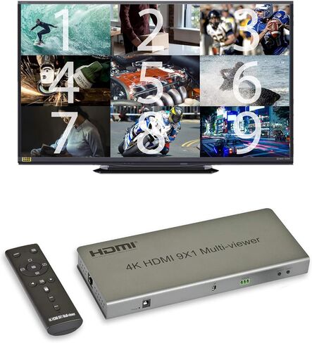 4 المنافذ Quad HDMI Multi-Viewer/Screen Divider/Switch | 1080p @ 60Hz | 5 أوضاع مشاهدة in Kuwait