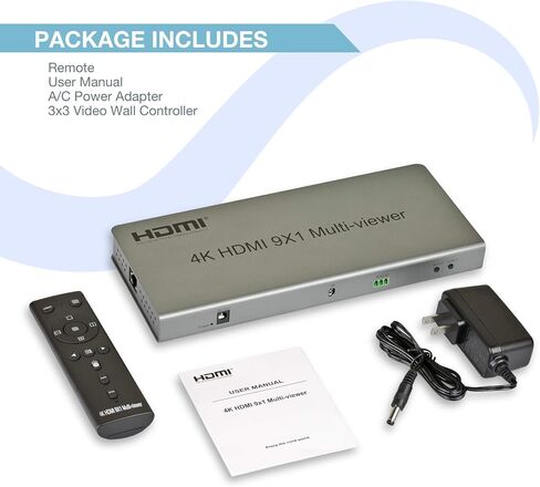 4 المنافذ Quad HDMI Multi-Viewer/Screen Divider/Switch | 1080p @ 60Hz | 5 أوضاع مشاهدة in Kuwait