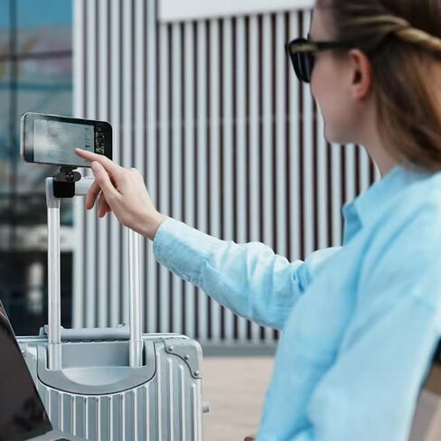 Airplane Travel Essentials Phone Holder Mount for MagSafe,Hands Free Magnetic Phone Stand for Desk 360° Swivel Universal in Flight Airplane Gadgets Cruise Essentials for Women Men for iPhone in Saudi Arabia