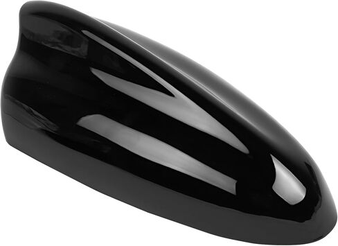Car Shark Fin Antenna Cover, Vehicle Top Roof Aerial AM FM Signal Base with Adhesive Tape, Automotive Roof Mount Decorative Antenna Cap Replacement, Universal for Sedan Truck SUV (Black) in Saudi Arabia