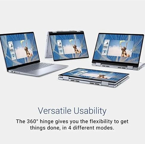 Dell Inspiron 14 2-in-1 Business Student Laptop • External DVD Drive • 14" FHD+ Touchscreen • Intel 10-Core 5 120U • Intel Graphics • Fingerprint • Backlit KB • Wi-Fi 6E • Win 11 • 32GB RAM • 1TB SSD in Saudi Arabia