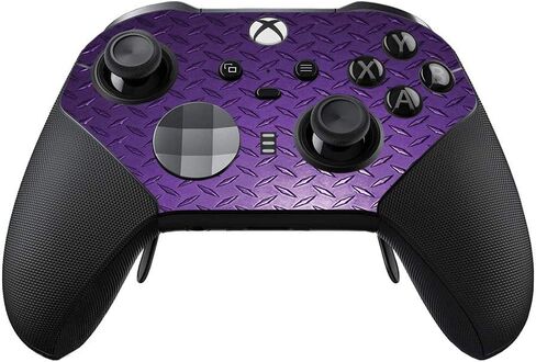 MIGHTY SKINS Skin Compatible with Xbox Elite Series 2 Controller - Purple Diamond Plate | Protective, Durable, and Unique Vinyl Decal wrap Cover | Easy to Apply | Made in The USA in Saudi Arabia