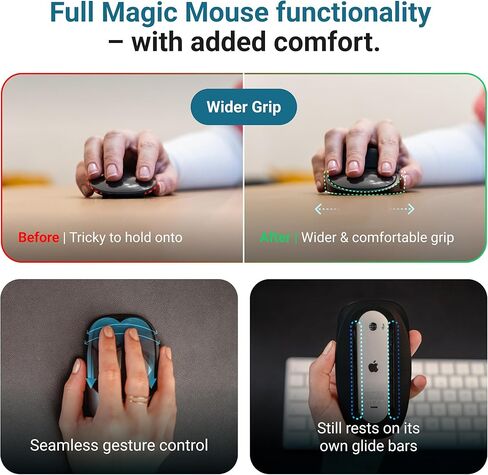 حالة الماوس السحرية لتحسين وضع اليد | أفضل قبضة الماوس السحرية لمزيد من التحكم | الدعم المريح | imac ملحق | يعمل مع أي نسخة in Kuwait