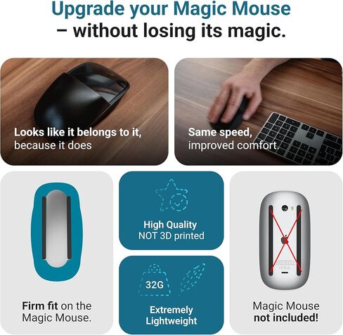 حالة الماوس السحرية لتحسين وضع اليد | أفضل قبضة الماوس السحرية لمزيد من التحكم | الدعم المريح | imac ملحق | يعمل مع أي نسخة in Kuwait