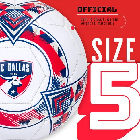 كرة القدم Franklin Sports MLS New York City FC - كرة القدم بالحجم الرسمي 5 - غطاء ناعم مقاوم للتآكل - الحجم والوزن الرسمي لكرة القدم - تتضمن مضخة هواء in Saudi Arabia