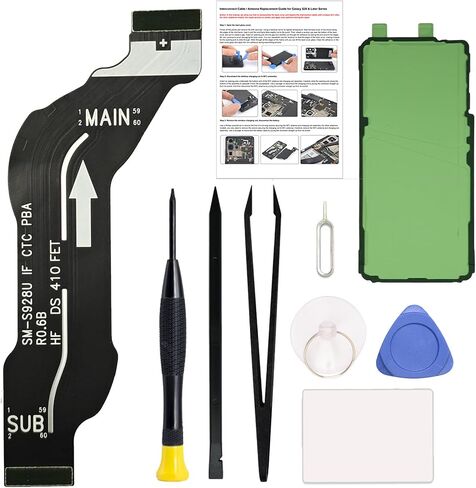 for Galaxy S24 Ultra Main Flex Cable Ribbon Replacement Repair Part, Compatible with S24 Ultra 5G SM-S928U, with Toolkit, Instruction in Saudi Arabia