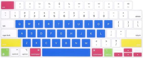 غطاء حماية للوحة المفاتيح من Lucocia، لجهاز 2022 MacBook Air 13.6 بوصة M2 Chip A2681 & 2021 MacBook Pro 14 بوصة /16 بوصة M1 Pro/Max A2442 A2485 A2991 A2992، غطاء حماية من السيليكون المقاوم للماء in Saudi Arabia
