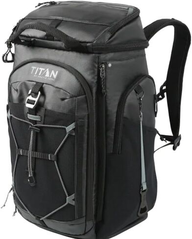 26 CANS Titan by Arctic-Zone Super Foam and Leak Proof Backpack Cooler - Black in Saudi Arabia